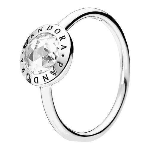 Кольцо женское Логомания PANDORA 191029CZ прозрачное р.17 в 585 GOLD