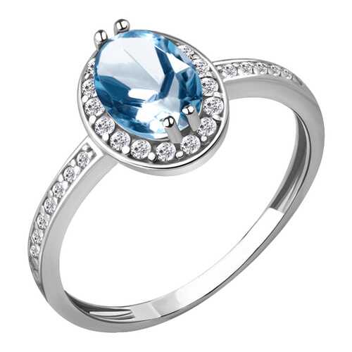 Кольцо женское Aquamarine 6523205А.5 р.17 в 585 GOLD