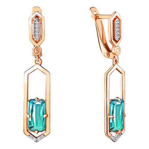 Серьги Aquamarine 4716488А.6 в 585 GOLD