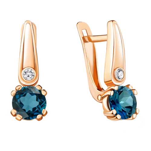 Серьги Aquamarine 4731608А.6 в 585 GOLD